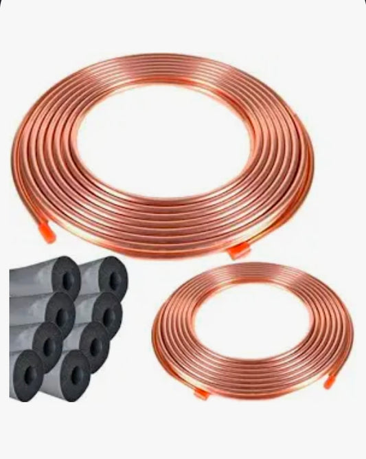 25 Feet Copper Line Set Large 2 and 3 Ton